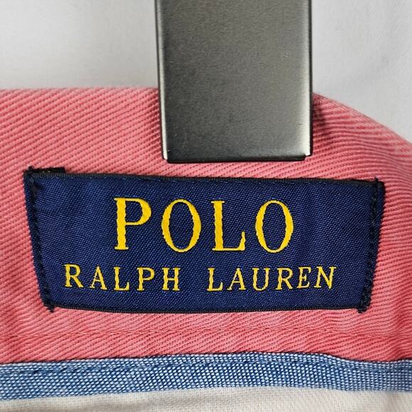 POLO RALPH LAUREN FLAT FRONT SHORTS - SALMON COLOR, SIZE 31 - CLASSIC FIT! - Picture 7 of 10